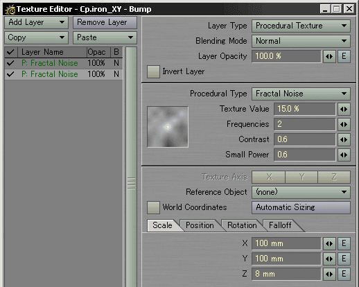 bumpmap panel screenshot